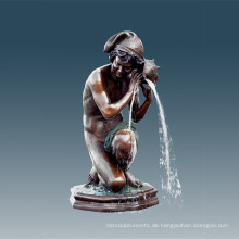 Große Statue Kleine Fischerbrunnen Bronze Skulptur Tpls-012